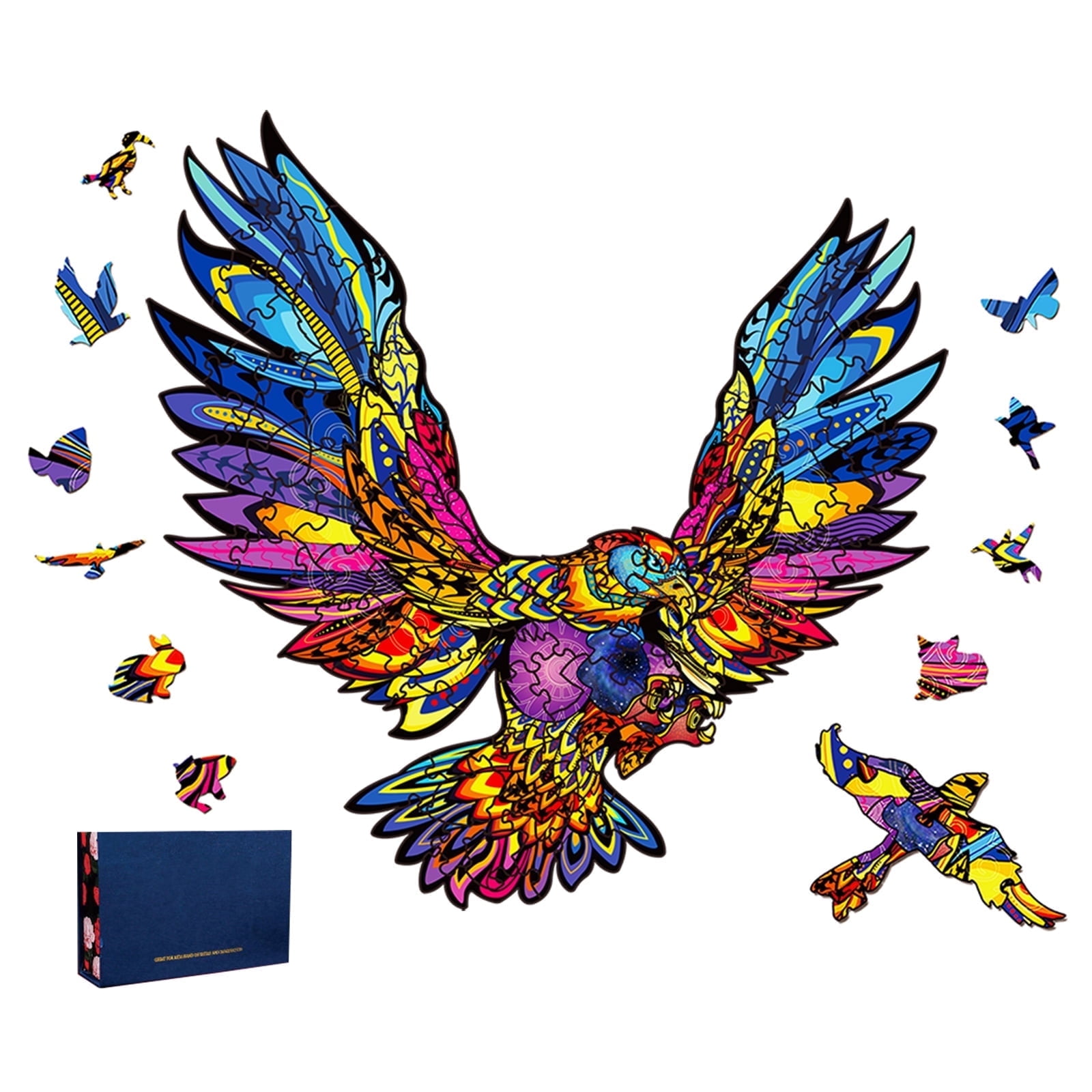 Keyohome Wooden Jigsaw Puzzles Unique Shape Jigsaw Pieces Best Gift for Adults and Kids