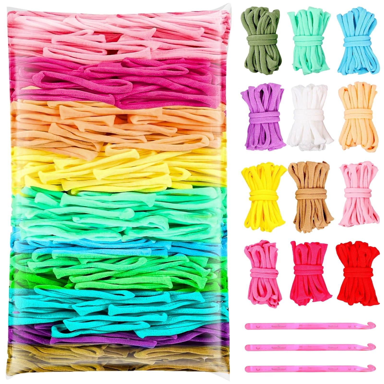 Keyohome 1000 Pcs Loom Refill Loops,12 Color Weaving Loom Refill Loops Kit for Potholder,Pot Holder Loom Art and Crafts DIY Supplies for Adults Teens