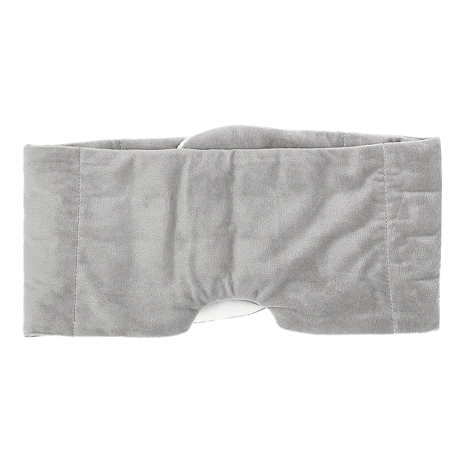 Weighted Eye Mask for Sleeping, Deep Pressure Relief Sleep Mask with Removable Liner, Soft Velvet Blackout Eye Cover for Travel & Relaxation, Grey